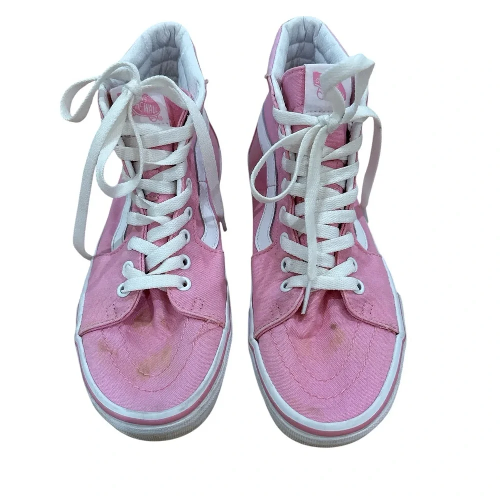 VANS Pink White‎ Prism High Top Women’s Size 8.5